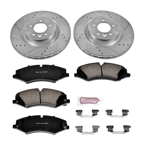 PowerStop Z23 Daily Driver Carbon-Fiber Ceramic Brake Pad and Drilled & Slotted
