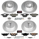 PowerStop Genuine Geomet Coated Rotor and Carbon-Fiber Ceramic Brake Pad Kit