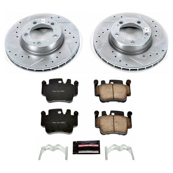 PowerStop Z23 Daily Driver Carbon-Fiber Ceramic Brake Pad and Drilled & Slotted