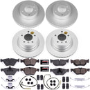 PowerStop Genuine Geomet Coated Rotor and Carbon-Fiber Ceramic Brake Pad Kit