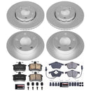 PowerStop Genuine Geomet Coated Rotor and Carbon-Fiber Ceramic Brake Pad Kit