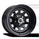 16x7 Vision 84H D Window Gloss Black 5x114.3 5x4.5 ET0 Wheel Rim