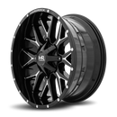 22x10 Hardrock Affliction Gloss Black Milled 5x127/139.7 ET-19 wheel/rim-3
