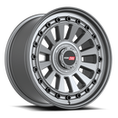 20x9.5 Vortek VRD-702 Radar Matte Gunmetal Black Lip 6x135 ET0 CB106.1 Wheel