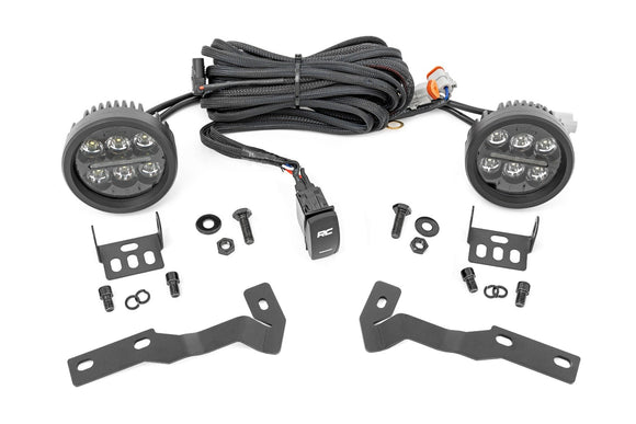 Rough Country LED Light Ditch Mount 3.5" For Toyota Tacoma 16-23