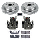 PowerStop OE Stock Replacement Low-Dust Ceramic Brake Pad, Rotor and Caliper Kit