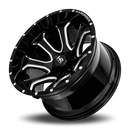 20x12 Hardrock BloodShot Xposed Gloss Black Milled 5x150 ET-44 wheel/rim-4