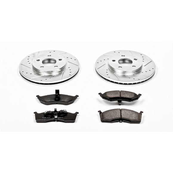 PowerStop Z23 Daily Driver Carbon-Fiber Ceramic Brake Pad and Drilled & Slotted