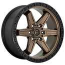 17X9 Fuel D699 KICKER Matte Bronze Black Bead Ring 6X139.7 ET1 wheel/rim