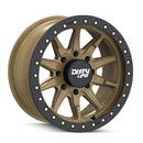 17x9 Dirty Life Dt-2 Satin Gold W/Simulated Ring 5x127 ET-12 wheel/rim