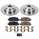 PowerStop OE Stock Replacement Low-Dust Ceramic Brake Pad and Rotor Kit