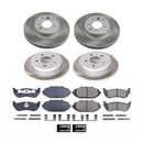 PowerStop Semi-Coated Rotor and Low-Dust Ceramic Brake Pad Kit