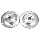 PowerStop Evolution Drilled Slotted Rotors Pair Rear For Mercedes-Benz GL350