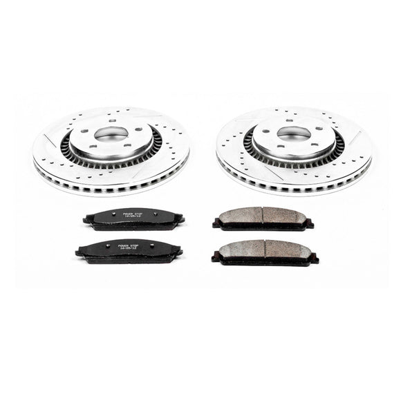 PowerStop Z23 Daily Driver Carbon-Fiber Ceramic Brake Pad and Drilled & Slotted