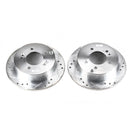 PowerStop Evolution Drilled Slotted Rotors Pair Rear For Hyundai XG300