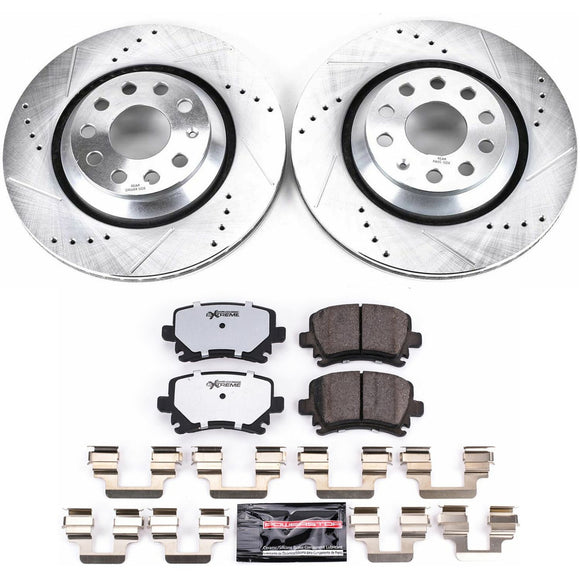 PowerStop Z26 Street Performance Ceramic Brake Pad and Drilled & Slotted Rotor K
