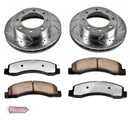 PowerStop Z36 Carbon-Fiber Ceramic Brake Pad with Drilled and Slotted Rotor Kit