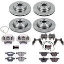 PowerStop OE Stock Replacement Low-Dust Ceramic Brake Pad, Rotor and Caliper Kit