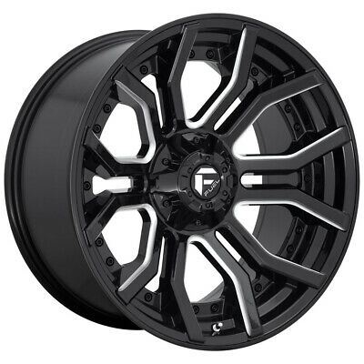 20x9 Fuel Off-Road D711 Rage Gloss Black Milled 6x135 ET1 CB106.1 Wheel Rim