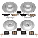 PowerStop Genuine Geomet Coated Rotor and Carbon-Fiber Ceramic Brake Pad Kit