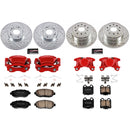 PowerStop Z23 Daily Driver Carbon-Fiber Ceramic Pads Drilled & Slotted Rotor & C