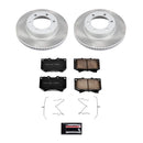 PowerStop Semi-Coated Rotor and Low-Dust Ceramic Brake Pad Kit