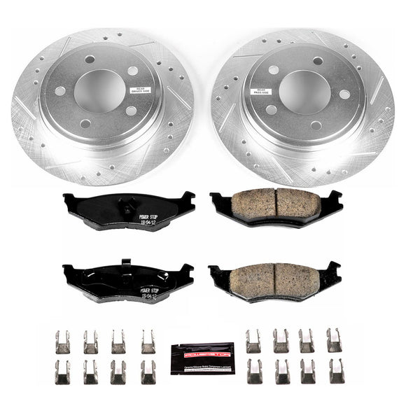 PowerStop Z23 Daily Driver Carbon-Fiber Ceramic Brake Pad and Drilled & Slotted