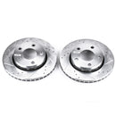 PowerStop Evolution Drilled Slotted Rotors Pair Rear For Audi S4