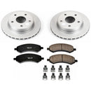 PowerStop Genuine Geomet Coated Rotor and Low-Dust Ceramic Brake Pad Kit