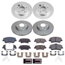 PowerStop Genuine Geomet Coated Rotor and Low-Dust Ceramic Brake Pad Kit