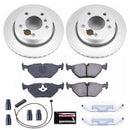 PowerStop Genuine Geomet Coated Rotor and Carbon-Fiber Ceramic Brake Pad Kit