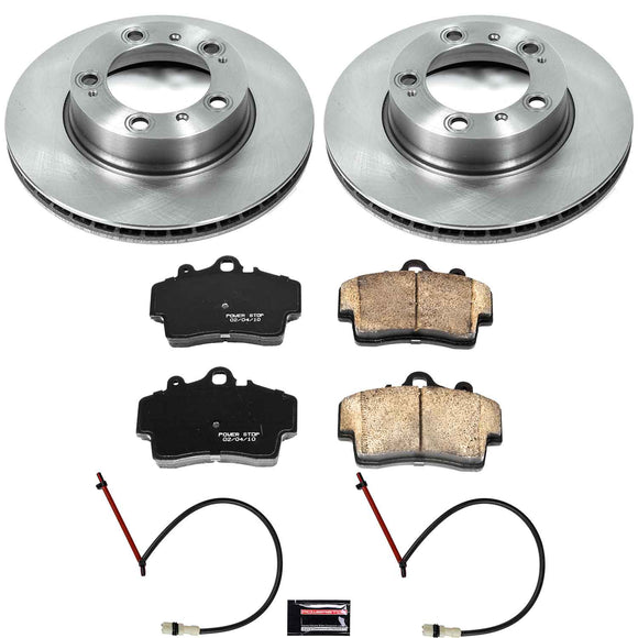 PowerStop OE Stock Replacement Low-Dust Ceramic Brake Pad and Rotor Kit
