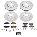 PowerStop Genuine Geomet Coated Rotor and Low-Dust Ceramic Brake Pad Kit