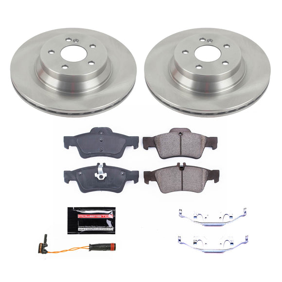 PowerStop OE Stock Replacement Low-Dust Ceramic Brake Pad and Rotor Kit