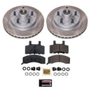 PowerStop Semi-Coated Rotor and Low-Dust Ceramic Brake Pad Kit
