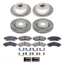 PowerStop Semi-Coated Rotor and Low-Dust Ceramic Brake Pad Kit
