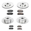 PowerStop Z23 Daily Driver Carbon-Fiber Ceramic Brake Pad and Drilled & Slotted