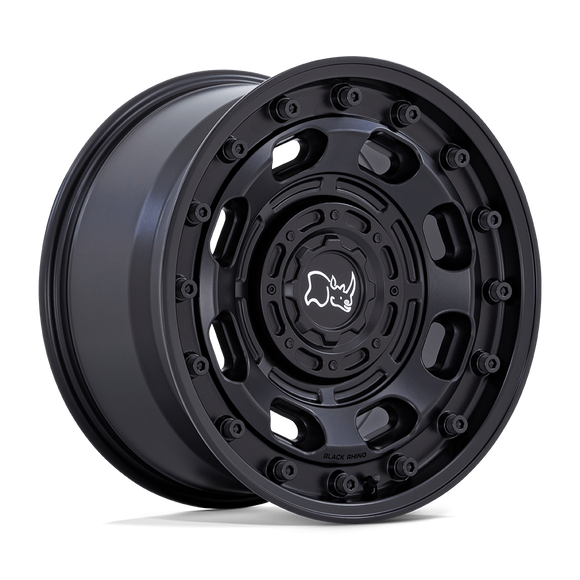 17X8 Black Rhino Atlas Matte Black 5X114.3 5X127 5X4.5 5X5 ET38 Wheel Rim
