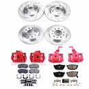 PowerStop Z23 Daily Driver Carbon-Fiber Ceramic Pads Drilled & Slotted Rotor & C