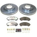 PowerStop Z36 Carbon-Fiber Ceramic Brake Pad with Drilled and Slotted Rotor Kit