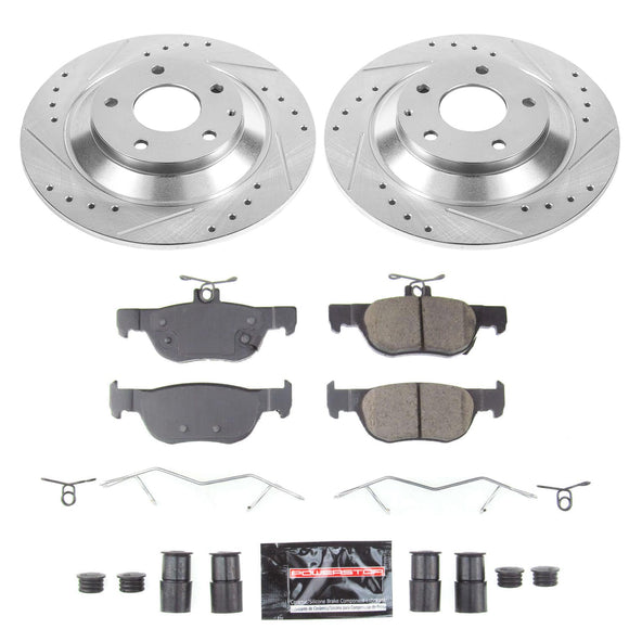 PowerStop Z23 Daily Driver Carbon-Fiber Ceramic Brake Pad and Drilled & Slotted