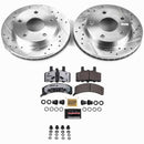 PowerStop Z36 Carbon-Fiber Ceramic Brake Pad with Drilled and Slotted Rotor Kit