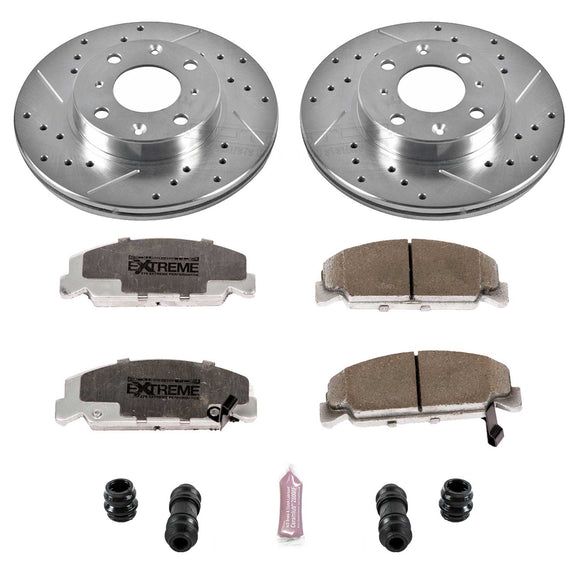 PowerStop Z26 Street Performance Ceramic Brake Pad and Drilled & Slotted Rotor K