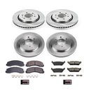PowerStop OE Stock Replacement Low-Dust Ceramic Brake Pad and Rotor Kit
