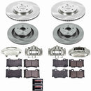 PowerStop OE Stock Replacement Low-Dust Ceramic Brake Pad, Rotor and Caliper Kit