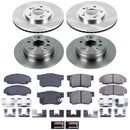 PowerStop OE Stock Replacement Low-Dust Ceramic Brake Pad and Rotor Kit
