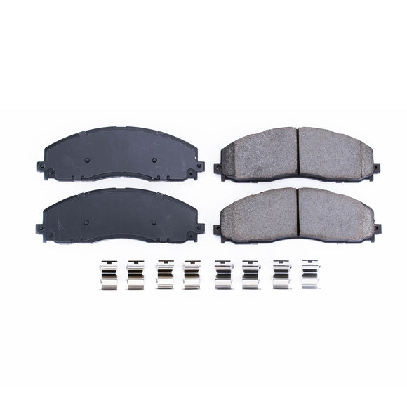 PowerStop Z17 Evolution Ceramic Brake Pads With Hardware
