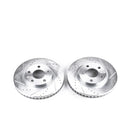 PowerStop Evolution Drilled Slotted Rotors Pair Front For Pontiac GrPrix