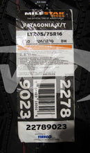 285/75R16 Milestar Patagonia XT 126Q BSW E 285 75 16 2857516