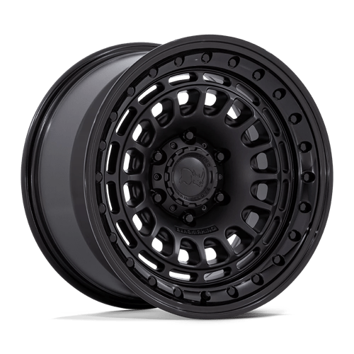 17x9 Black Rhino BR014 Sahara Matte Black W/ Gloss Black Lip 6x139.7 ET0 Wheel